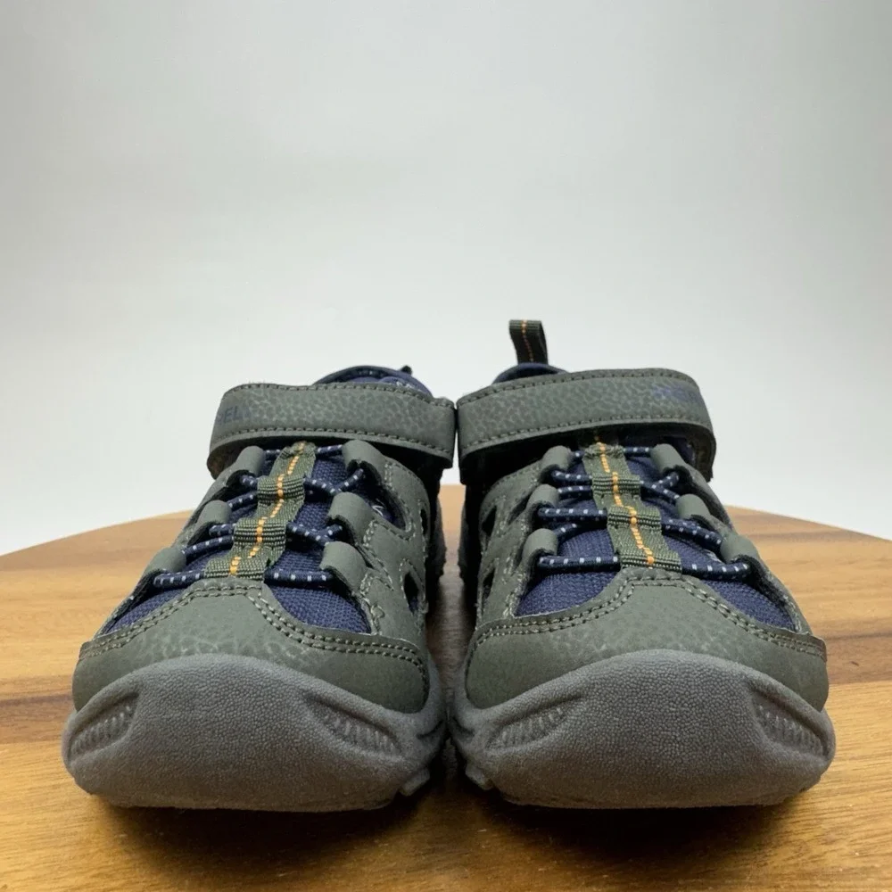 New NWOB Big Kids Merrell Explorer Compass Green Sport Trail Sandals Size 1 Y
